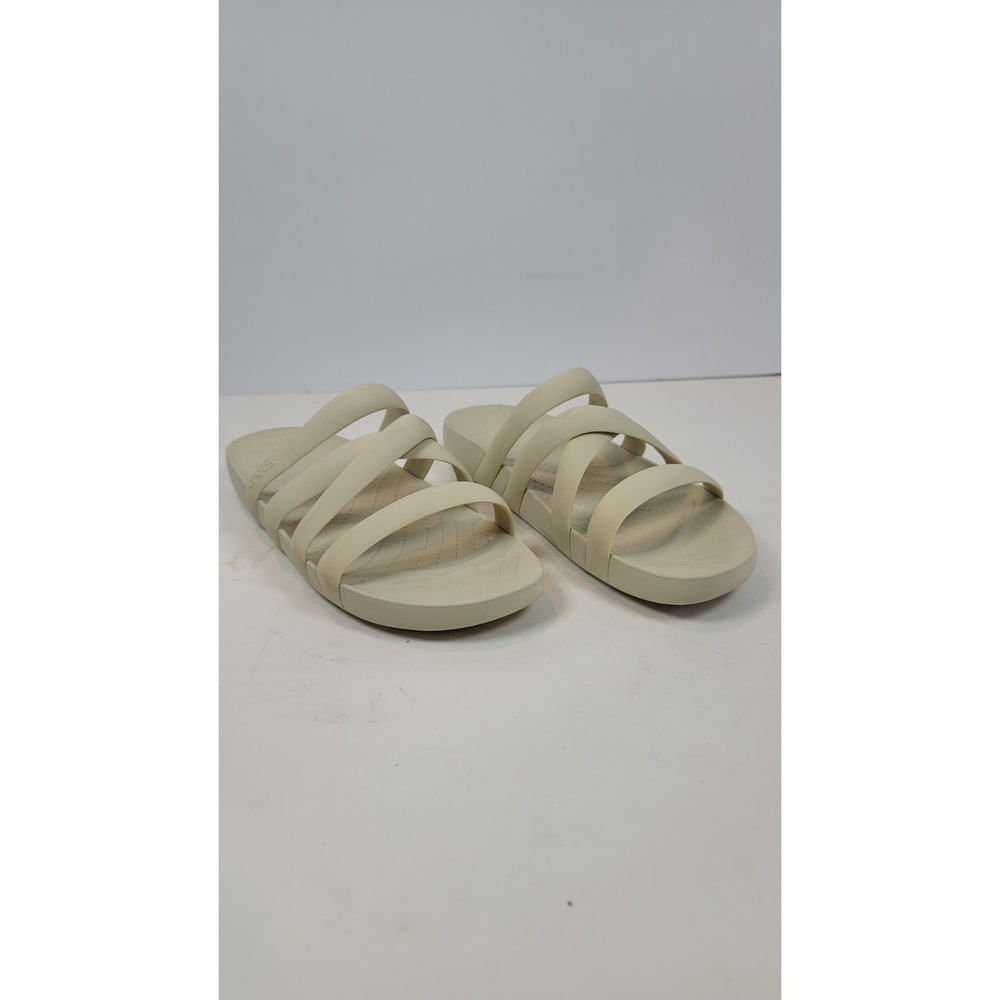 Womens crocs Getaway Strappy Slide Stucco 209587-160 US‎ W 8